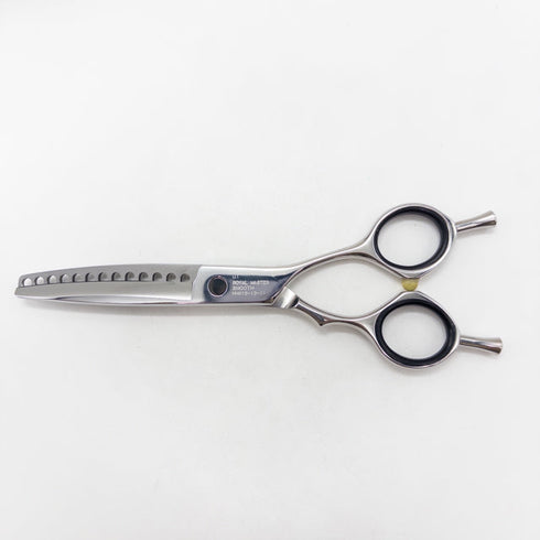 【ロイヤルマスターROYAL MASTER】SMOOTH MMG13 メガネ シザー セニング 美容ハサミ すきばさみ 美容師 理容師 約15~20% 右利き 5.8インチ 中古 sc2952