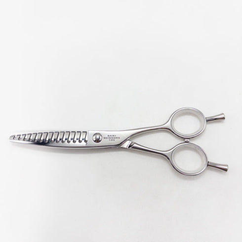 美品【サイキシザーズ サイキシザーSAIKI SCISSORS】YX14N メガネ シザー セニング 美容ハサミ すきばさみ 美容師 理容師 約35~40% 右利き 6インチ 中古 sc2956