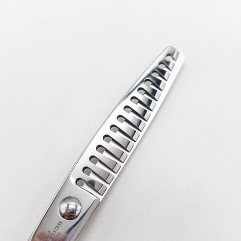 美品【サイキシザーズ サイキシザーSAIKI SCISSORS】YX14N メガネ シザー セニング 美容ハサミ すきばさみ 美容師 理容師 約35~40% 右利き 6インチ 中古 sc2956