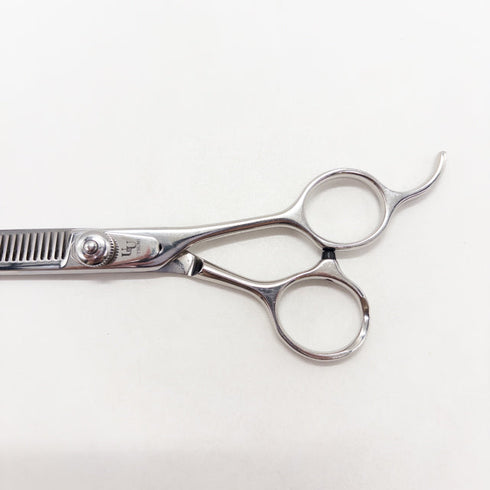 【内海ウツミUTSUMI】NS30 オフセット シザー セニング 美容ハサミ すきばさみ 美容師 理容師 約25~35% 右利き 6インチ 中古 sc2963