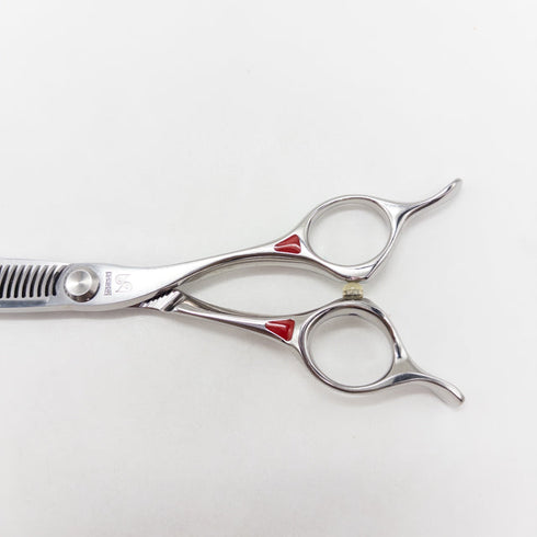 【トギノンTOGINON】クイーンサクセス サクセススター5.8 model3 メガネ シザー セニング 美容ハサミ すきばさみ 美容師 理容師 約20% 右利き 5.8インチ 中古 sc2989