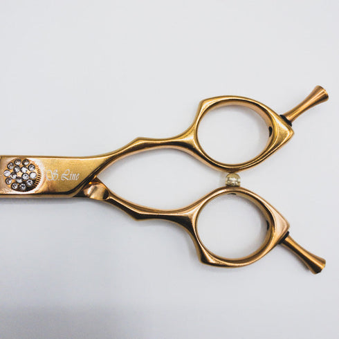 【シルバーラインSilverLine】ERAD6548消しゴム スキバサミ トリミングシザー メガネ 右利き トリマー ペット 6.5インチ 中古 sc299