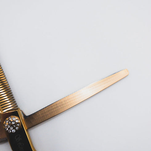 【シルバーラインSilverLine】ERAD6548消しゴム スキバサミ トリミングシザー メガネ 右利き トリマー ペット 6.5インチ 中古 sc299