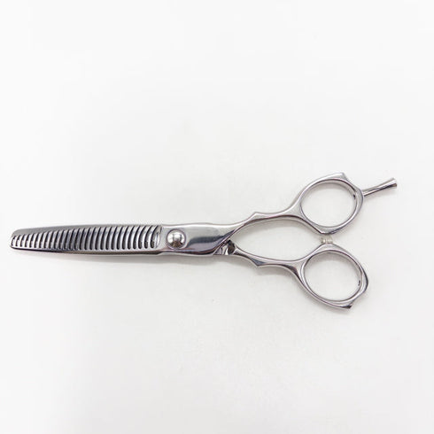 【トラックスシザーズ トラックスシザーTRACKS SCISSORS】TIME28 メガネ シザー セニング 美容ハサミ すきばさみ 美容師 理容師 約20~25% 右利き 6インチ 中古 sc2991