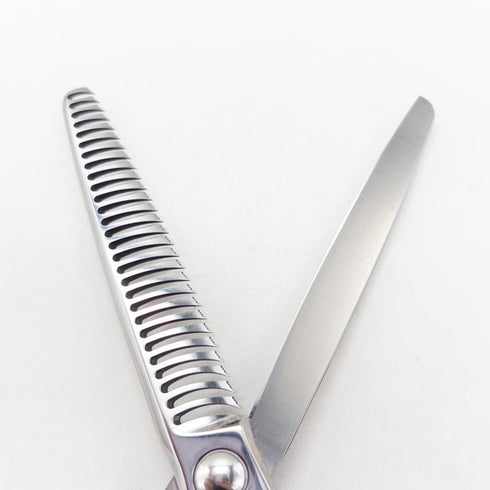 【トラックスシザーズ トラックスシザーTRACKS SCISSORS】TIME28 メガネ シザー セニング 美容ハサミ すきばさみ 美容師 理容師 約20~25% 右利き 6インチ 中古 sc2991