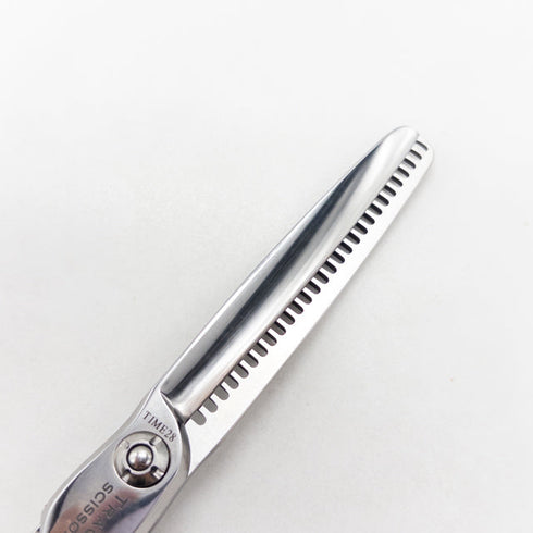 【トラックスシザーズ トラックスシザーTRACKS SCISSORS】TIME28 メガネ シザー セニング 美容ハサミ すきばさみ 美容師 理容師 約20~25% 右利き 6インチ 中古 sc2991