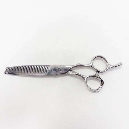【ミズタニシザーズ ミズタニシザーMIZUTANI SCISSORS】CROSSOVER TH225 USUBA正刃 オフセット シザー セニング 美容ハサミ すきばさみ 美容師 理容師 約20~25% 右利き 5.8インチ 中古 sc2996