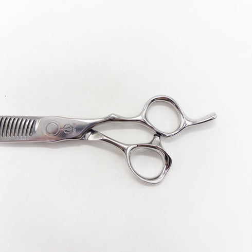 【ミズタニシザーズ ミズタニシザーMIZUTANI SCISSORS】CROSSOVER TH225 USUBA正刃 オフセット シザー セニング 美容ハサミ すきばさみ 美容師 理容師 約20~25% 右利き 5.8インチ 中古 sc2996