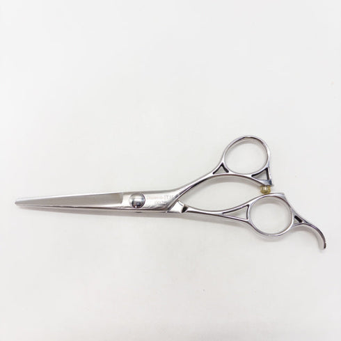 【ヘブンスシザーズ ヘヴンスシザーHEAVENS】DAMASCUS-ST ダマスカス 55 シザー オフセット 理容 美容ハサミ 美容師 理容師 右利き 5.5インチ 中古 sc3003