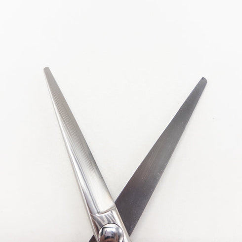 【ヘブンスシザーズ ヘヴンスシザーHEAVENS】DAMASCUS-ST ダマスカス 55 シザー オフセット 理容 美容ハサミ 美容師 理容師 右利き 5.5インチ 中古 sc3003