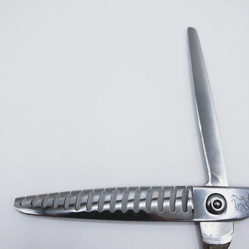 【ケリー ワンクスKERRY】6.8-15-80ブレンダーBlender トリミングシザー オフセット 右利き トリマー ペット 6.8インチ 中古 sc301