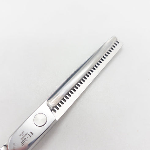 新品未使用【ジョーウェルJOEWELL】ET-30F オフセット シザー セニング 美容ハサミ すきばさみ 美容師 理容師 約25~30% 右利き 6インチ 中古 sc3013