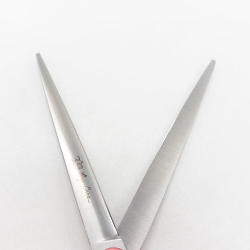 【333ドッグケア333dog care】グラデーション ストレート トリミングシザー メガネ 右利き トリマー ペット 6.5インチ 中古 sc3017