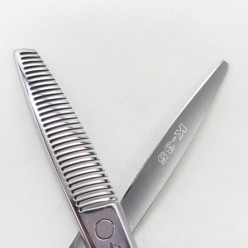 新品同様【ミズタニシザーズ ミズタニシザーMIZUTANI SCISSORS】Acroleaf WIDE K-35 オフセット シザー セニング 美容ハサミ すきばさみ 美容師 理容師 約30~35% 右利き 5.8インチ 中古 sc3022