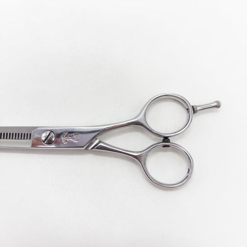 【マツザキMatsuzaki】FUZZY 5537 メガネ シザー セニング 美容ハサミ すきばさみ 美容師 理容師 約15% 右利き 5.5インチ 中古 sc3024