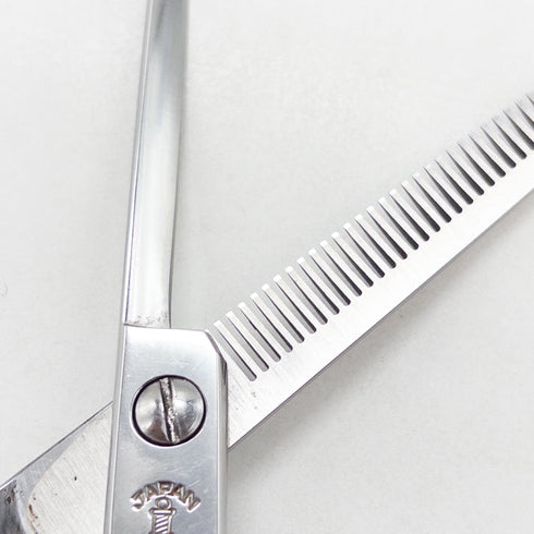 【マツザキMatsuzaki】FUZZY 5537 メガネ シザー セニング 美容ハサミ すきばさみ 美容師 理容師 約15% 右利き 5.5インチ 中古 sc3024