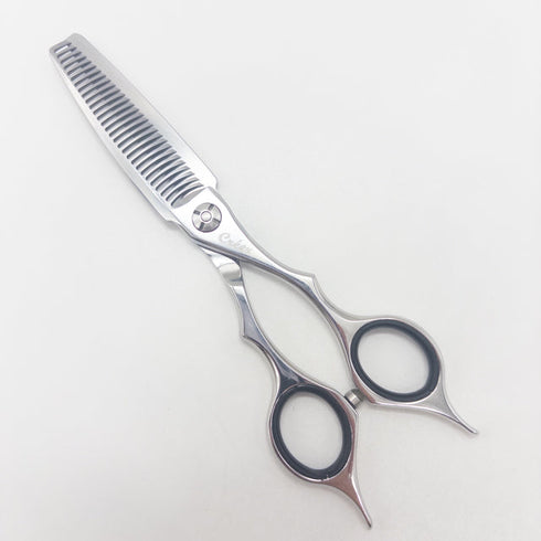 【シザーズジャパンSCISSORS JAPAN】QSRS25%29i18Y メガネ シザー セニング 美容ハサミ すきばさみ 美容師 理容師 約20~25% 右利き 5.8インチ 中古 sc3037