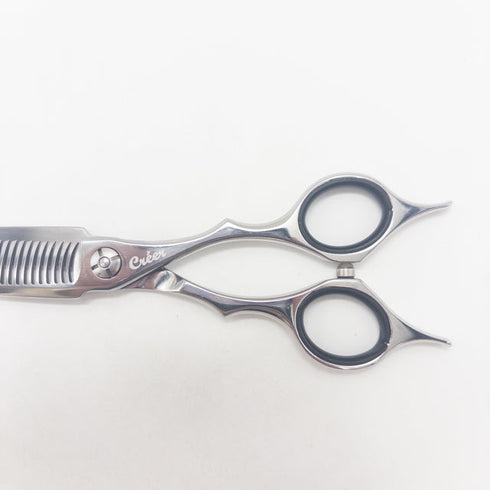 【シザーズジャパンSCISSORS JAPAN】QSRS25%29i18Y メガネ シザー セニング 美容ハサミ すきばさみ 美容師 理容師 約20~25% 右利き 5.8インチ 中古 sc3037