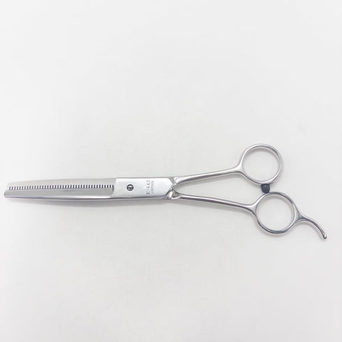 【菊王冠BOB中野製作所】K-442 トリミングシザー 右利き セニング トリマー ペット 6.5インチ 中古 sc3039