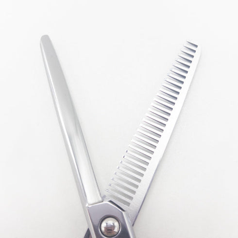 【三和技研SANWA SGK】 メガネ シザー セニング 美容ハサミ すきばさみ 美容師 理容師 約20% 右利き 6インチ 中古 sc3040