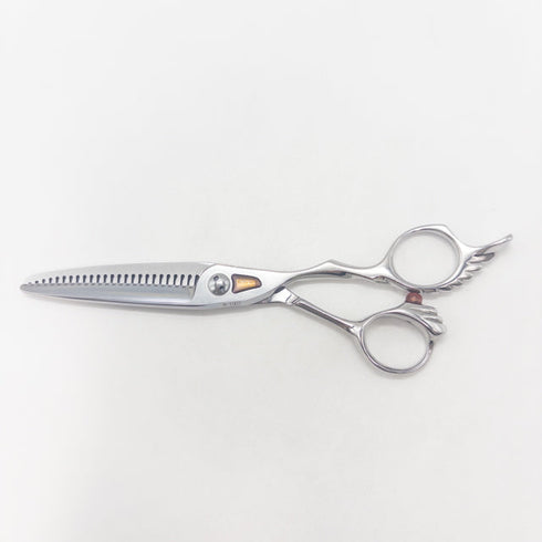 【トギノンTOGINON】fumaダイナ6.0 オフセット シザー セニング 美容ハサミ すきばさみ 美容師 理容師 約70% 右利き 6インチ 中古 sc3043