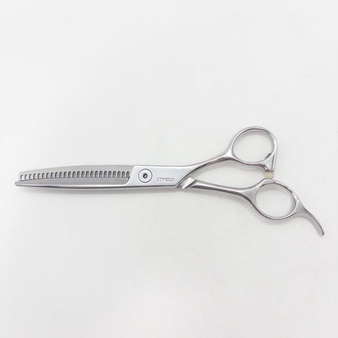 【栄達EITATSU】COBALT オフセット シザー セニング 美容ハサミ すきばさみ 美容師 理容師 約10% 右利き 6インチ 中古 sc3046