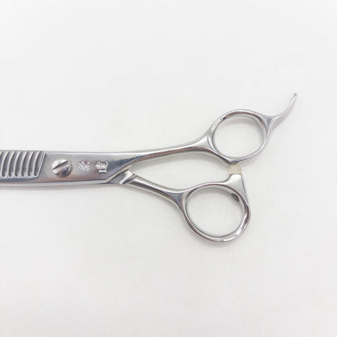 【栄達EITATSU】COBALT オフセット シザー セニング 美容ハサミ すきばさみ 美容師 理容師 約10% 右利き 6インチ 中古 sc3046