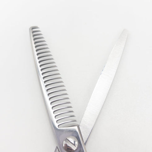 【栄達EITATSU】COBALT オフセット シザー セニング 美容ハサミ すきばさみ 美容師 理容師 約10% 右利き 6インチ 中古 sc3046