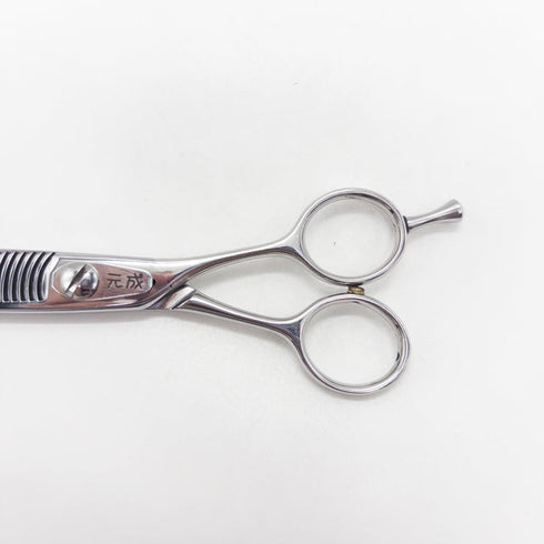 【メーカー不明】 メガネ シザー セニング 美容ハサミ すきばさみ 美容師 理容師 約15~25% 右利き 6インチ 中古 sc3064