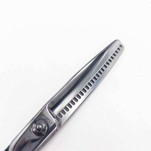 【トラックスシザーズ トラックスシザーTRACKS SCISSORS】KEEP25 メガネ シザー セニング 美容ハサミ すきばさみ 美容師 理容師 約20~25% 右利き 5.8インチ 中古 sc3072