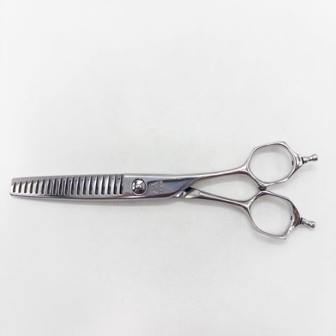 【ミズタニシザーズ ミズタニシザーMIZUTANI SCISSORS】ACRO YURAGI6 メガネ シザー セニング 美容ハサミ すきばさみ 美容師 理容師 約25~30% 右利き 6インチ 中古 sc3086