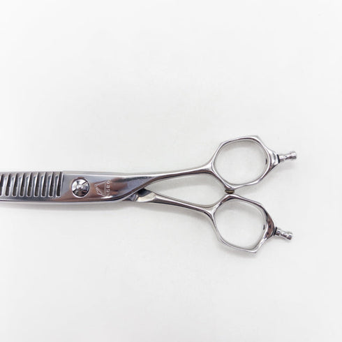 【ミズタニシザーズ ミズタニシザーMIZUTANI SCISSORS】ACRO YURAGI6 メガネ シザー セニング 美容ハサミ すきばさみ 美容師 理容師 約25~30% 右利き 6インチ 中古 sc3086