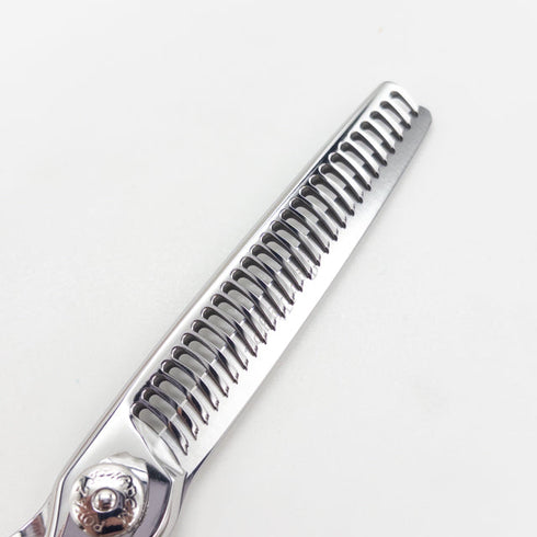 【ナルトシザーズ ナルトシザーNARUTO SCISSORS】RK三梳きヘネシーローリングS27 オフセット シザー セニング 美容ハサミ すきばさみ 美容師 理容師 約25~30% 右利き 6インチ 中古 sc3121