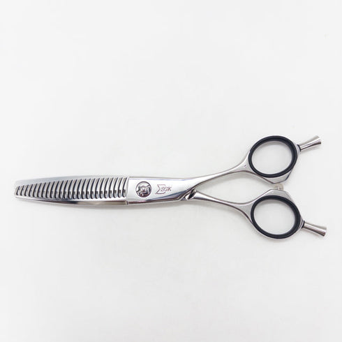 【三和技研SANWA SGK】FVS-T25 メガネ シザー セニング 美容ハサミ すきばさみ 美容師 理容師 約25% 右利き 6.1インチ 中古 sc3129