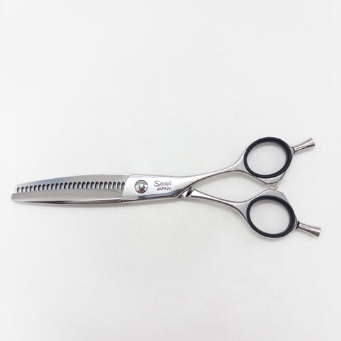 【三和技研SANWA SGK】FVS-T25 メガネ シザー セニング 美容ハサミ すきばさみ 美容師 理容師 約25% 右利き 6.1インチ 中古 sc3129
