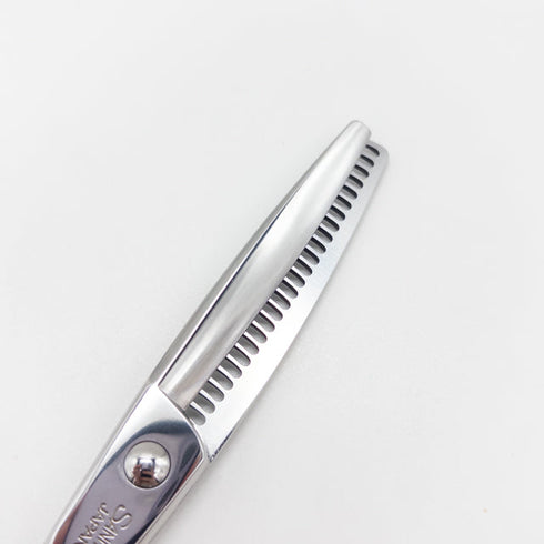 【三和技研SANWA SGK】FVS-T25 メガネ シザー セニング 美容ハサミ すきばさみ 美容師 理容師 約25% 右利き 6.1インチ 中古 sc3129