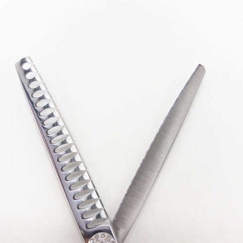 【GISHI】PT-18 カーブ ブレンディング トリミングシザー 右利き セニング トリマー ペット 6.5インチ 中古 sc3135