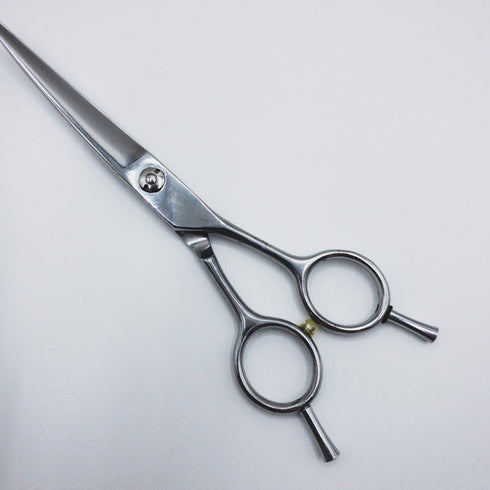 【メーカー不明】 トリミングシザー カーブ アール メガネ 右利き トリマー ペット 6インチ 中古 sc315