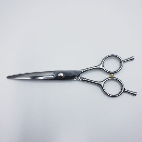 【メーカー不明】 トリミングシザー カーブ アール メガネ 右利き トリマー ペット 6インチ 中古 sc315