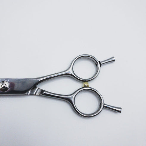 【メーカー不明】 トリミングシザー カーブ アール メガネ 右利き トリマー ペット 6インチ 中古 sc315