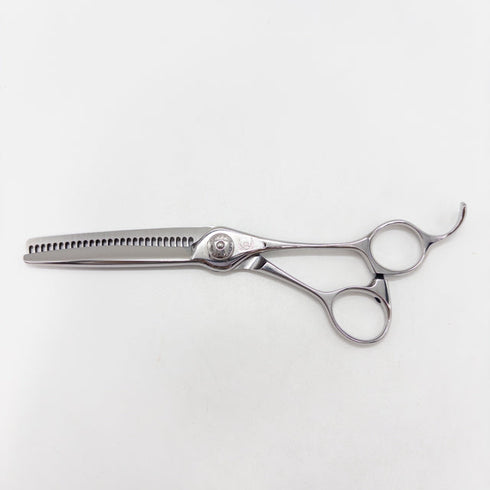【ナルトシザーズ ナルトシザーNARUTO SCISSORS】RK三梳きヘネシーイタリックB27 オフセット シザー セニング 美容ハサミ すきばさみ 美容師 理容師 約25〜30% 右利き 6.2インチ 中古 sc3156