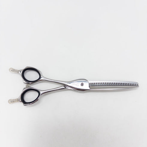 【ヒカリシザーズHIKARI光シザーHIKARI SCISSORS】c-evo L761 メガネ シザー セニング 美容ハサミ すきばさみ 美容師 理容師 約20~30% 左利き 6インチ 中古 sc3160