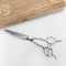 美品【ナルトシザーズ ナルトシザーNARUTO SCISSORS】四梳きシェアライン メガネ シザー セニング 美容ハサミ すきばさみ 美容師 理容師 約45% 右利き 6インチ 中古 sc3178