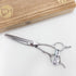 美品【ナルトシザーズ ナルトシザーNARUTO SCISSORS】四梳きシェアライン メガネ シザー セニング 美容ハサミ すきばさみ 美容師 理容師 約45% 右利き 6インチ 中古 sc3178