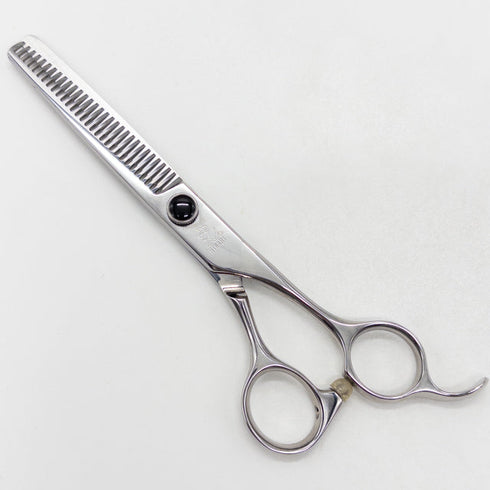 【ヒカリシザーズHIKARI光シザーHIKARI SCISSORS】6032 オフセット シザー セニング 美容ハサミ すきばさみ 美容師 理容師 約40% 右利き 6インチ 中古 sc3183
