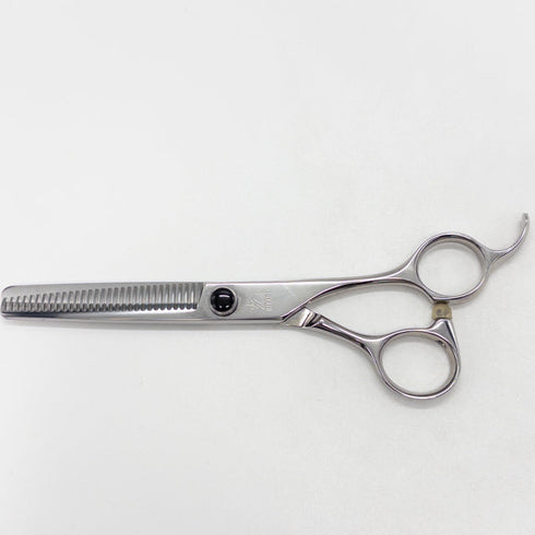 【ヒカリシザーズHIKARI光シザーHIKARI SCISSORS】6032 オフセット シザー セニング 美容ハサミ すきばさみ 美容師 理容師 約40% 右利き 6インチ 中古 sc3183