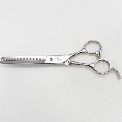 【ヒカリシザーズHIKARI光シザーHIKARI SCISSORS】6032 オフセット シザー セニング 美容ハサミ すきばさみ 美容師 理容師 約40% 右利き 6インチ 中古 sc3183