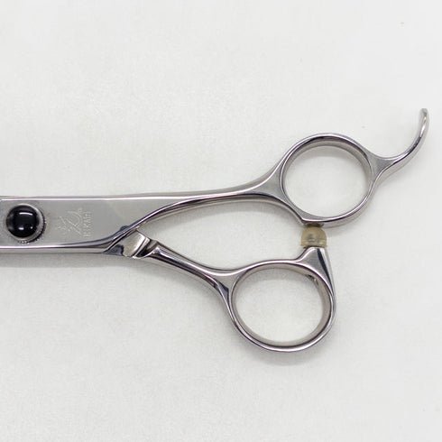 【ヒカリシザーズHIKARI光シザーHIKARI SCISSORS】6032 オフセット シザー セニング 美容ハサミ すきばさみ 美容師 理容師 約40% 右利き 6インチ 中古 sc3183