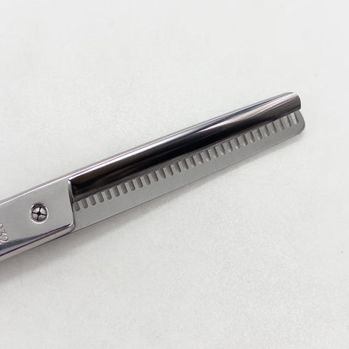 【ヒカリシザーズHIKARI光シザーHIKARI SCISSORS】6032 オフセット シザー セニング 美容ハサミ すきばさみ 美容師 理容師 約40% 右利き 6インチ 中古 sc3183