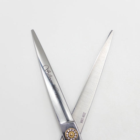【シルバーラインSilverLine】国民三銃士NAS700 トリミングシザー オフセット 右利き トリマー ペット 7インチ 中古 sc3185